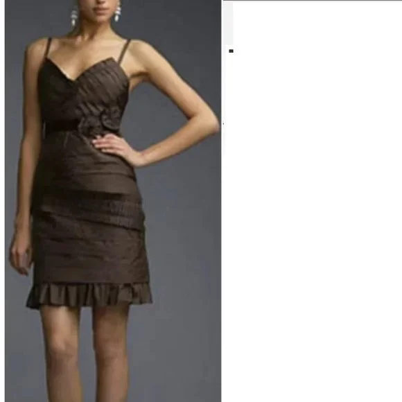 open lace back dress BCBGMAXAZRIA Antonea Lace Trim Pleated Gown – Runway Catalog